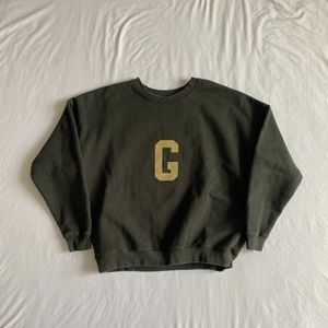NOT AVAILABLE ATM!! DO NOT BUY. fear of god G crewneck sweatshirt